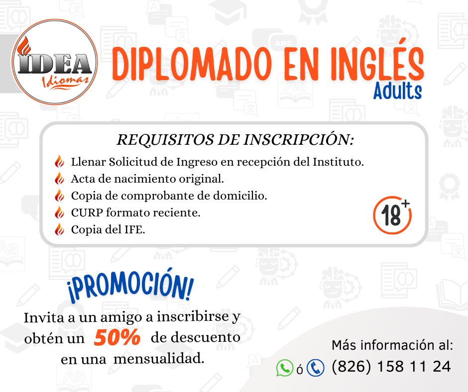 REQUISITOS DE INSCRIPCIÓN ADULTS