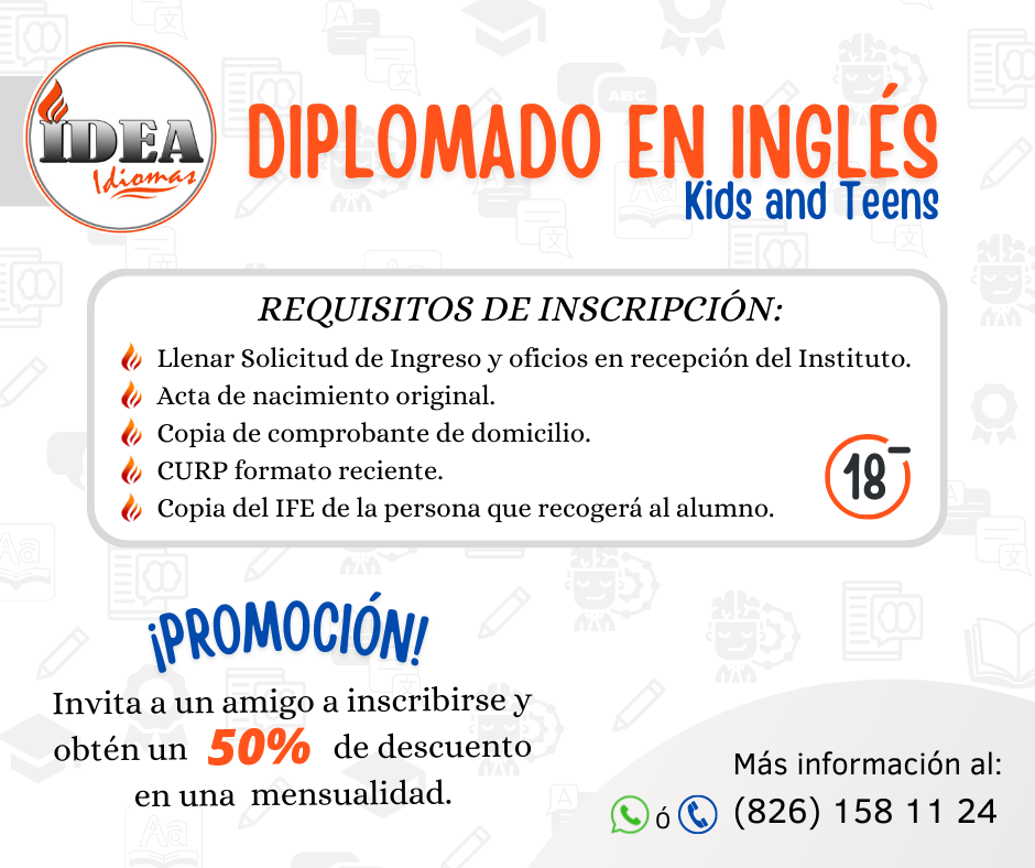 REQUISITOS DE INSCRIPCIÓN KIDS, TEENS